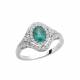I Gioielli del Sole - Emerald and Diamond Ring