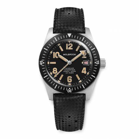WOLBROOK - Skindiver Automatic Dive Watch - 38 mm con indici pari - Edizione Cédric Dodane