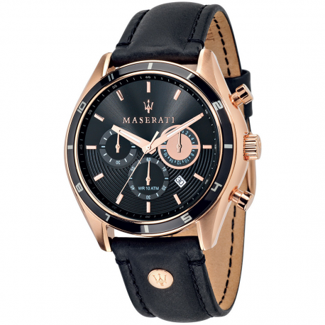 MASERATI Sorpasso Nero/Oro Rosa | Maserati Watches | R8871624001