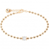 REBECCA - BRACCIALE IN BRONZO CON PERLA BOULEVARD PEARL